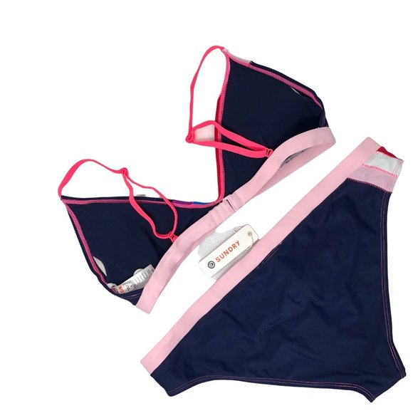 Sundry Anthropologie Sz Large Colorblock Bikini 2 pc Lot or Mix & Match Sizes - Picture 6 of 9